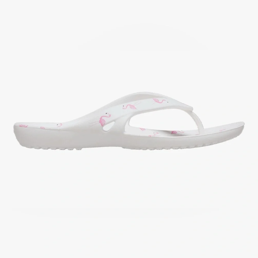 Crocs Kadee II Flamingo Print Flip Flop W 211700-100 Women’s Size 7 - Picture 3 of 8